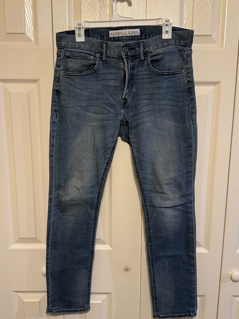 Express Skinny Medium Wash Stretch Jeans 33x30